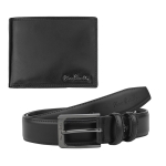 Мъжки комплект портфейл и колан Pierre Cardin - 125 см