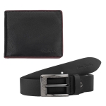 Мъжки комплект портфейл и колан Pierre Cardin - 120 см