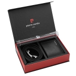 Мъжки комплект портфейл и колан Pierre Cardin - 125 см