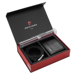 Мъжки комплект портфейл и колан Pierre Cardin - 125 см
