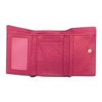 Малко дамско портмоне цвят  Малина Шагрен ROSSI