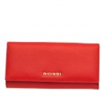 Дамско портмоне цвят Червено Шагрен ROSSI