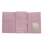 Дамско портмоне цвят лилав шагрен- ROSSI