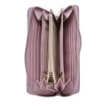 Дамско портмоне цвят лавандула шагрен - ROSSI