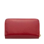 Дамско портмоне с двоен цип цвят Червено Гланц ROSSI