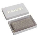 Дамско портмоне цвят Сиво с декоративен шев - ROSSI