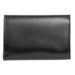 Дамско портмоне черно с гладка кожа - ROSSI