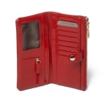 Дамско портмоне цвят Ярко червен гланц - ROSSI