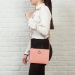 Дамска малка чанта в розов цвят - ROSSI