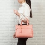 Дамска бизнес чанта в розово - ROSSI