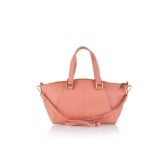 Дамска малка елегантна чанта в розово - ROSSI