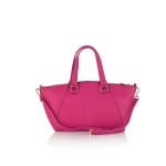 Дамска малка елегантна чанта в малиново розово - ROSSI