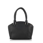 Дамска чанта с украсителни ципове в черно - ROSSI