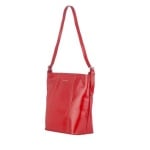 Дамска чанта цвят Винено червен гланц - ROSSI
