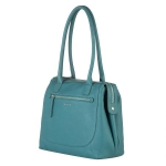 Дамска чанта цвят езерово синьо - Rossi