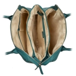 Дамска чанта цвят езерово синьо - Rossi