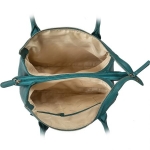 Дамска чанта цвят езерово синьо - Rossi