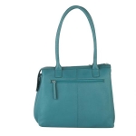 Дамска чанта цвят езерово синьо - Rossi