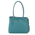 Дамска чанта цвят езерово синьо - Rossi