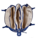 Дамска чанта цвят турско синьо - Rossi