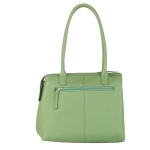 Дамска чанта цвят зелено крем - Rossi