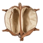 Дамска чанта цвят тан-светло кафяво - Rossi