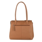 Дамска чанта цвят тан-светло кафяво - Rossi