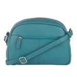 Дамска чанта цвят езерово синьо - Rossi