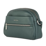 Дамска чанта цвят елхово зелено - Rossi