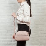 Дамска чанта цвят Перлено розово - ROSSI