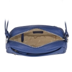 Дамска чанта цвят турско синьо - Rossi