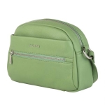 Дамска чанта цвят зелено крем - Rossi