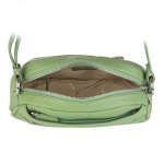 Дамска чанта цвят зелено крем - Rossi