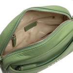 Дамска чанта цвят зелено крем - Rossi