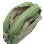 Дамска чанта цвят зелено крем - Rossi