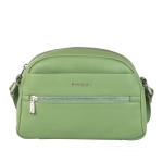 Дамска чанта цвят зелено крем - Rossi