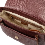 Дамска чанта цвят винено червено - Rossi