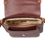 Дамска чанта цвят винено червено - Rossi