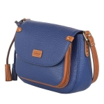 Дамска чанта цвят турско синьо - Rossi