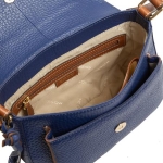 Дамска чанта цвят турско синьо - Rossi