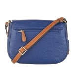 Дамска чанта цвят турско синьо - Rossi