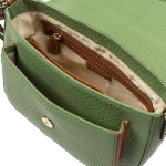 Дамска чанта цвят зелено крем - Rossi