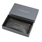 Мъжки мини портфейл-ключодържател Silver Flame