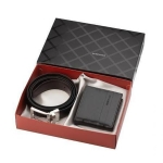 Комплект от колан и портфейл - SILVER FLAME -115 см