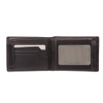 Мъжки черен портфейл  SILVER FLAME - колекция Бъфало
