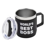 Термо чаша WORLD'S BEST BOSS - черна