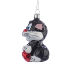 Стъклена коледна играчка - Котарак