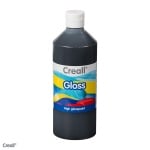 Гланцова боя CREALL Gloss, 500 ml, черна