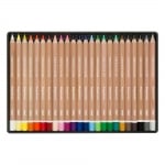 Комплект цветни моливи Mega Color, 24 цвята, метална кутия
