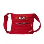 Чанта през рамо Talking Monstar, 22 x 3 x 20 cm, червена